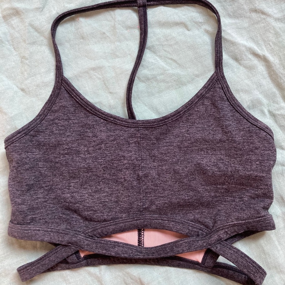 Super comfy n cute grey sports bra